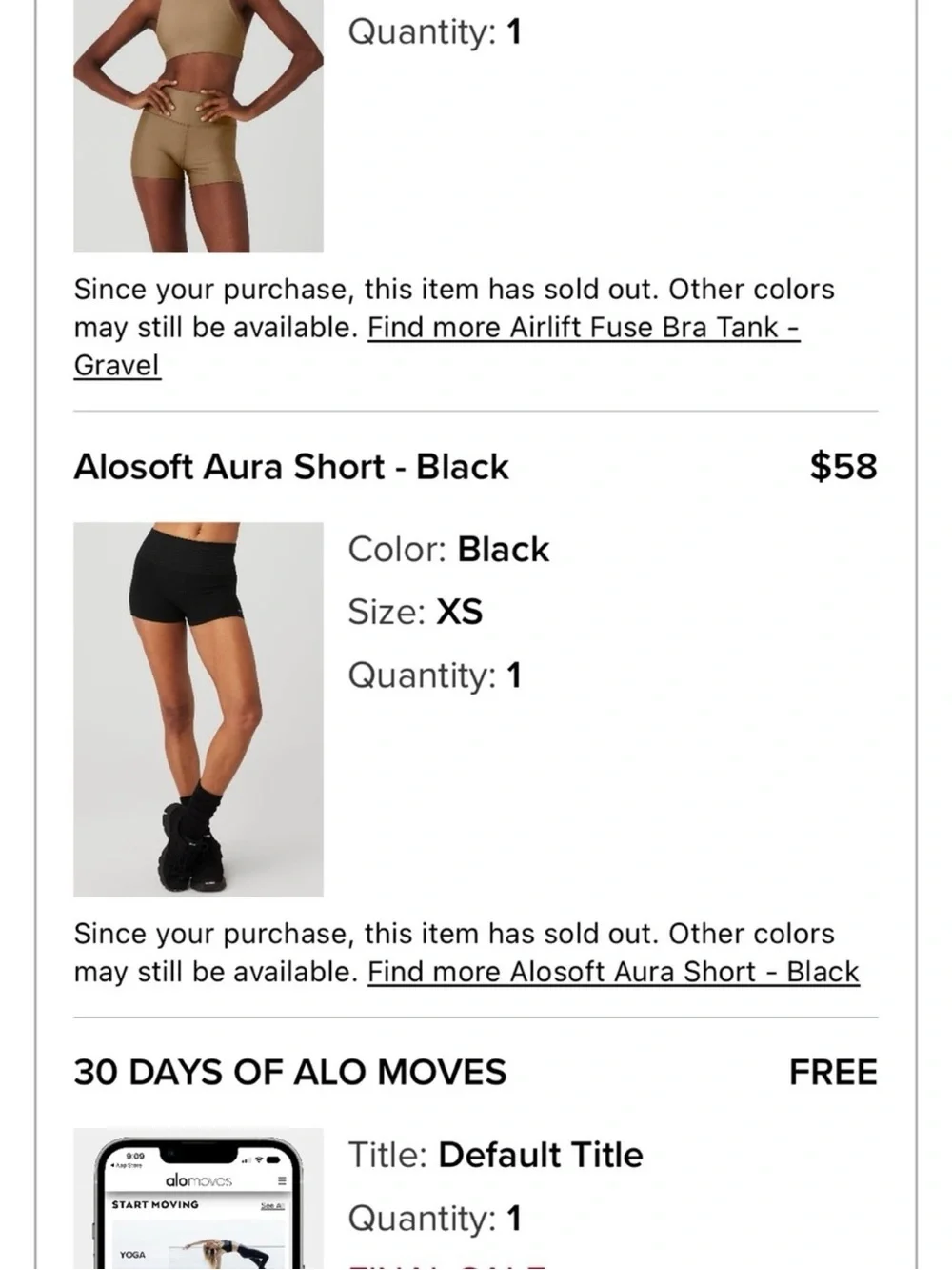 ALO Yoga Black Bike Shorts